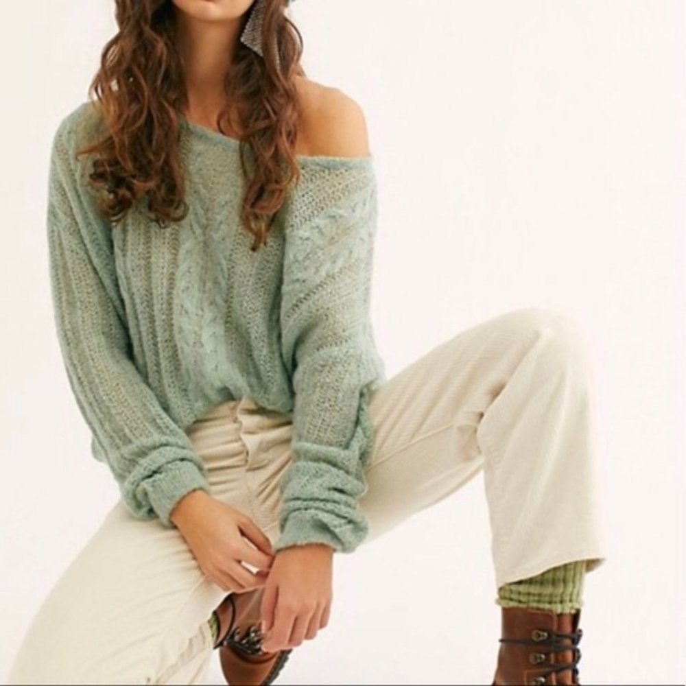 NWT Angel Soft Pullover Sweater Mint Fresh XS